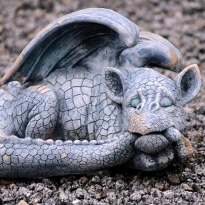 Sleeping Dragon yard ornament