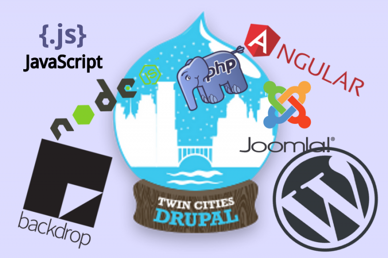 Collage of open source logos