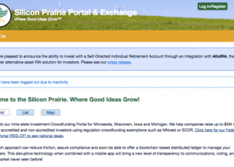 Front page Front page of Silicon Prairie Portal and Exchange website